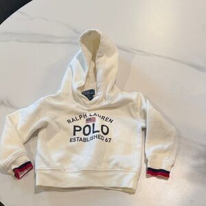 Ralph Lauren Kids White Sweatshirt with Logo